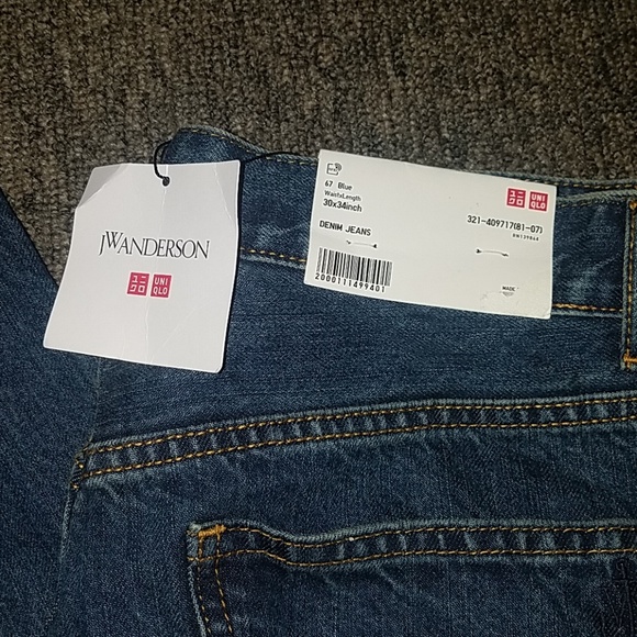 JW Anderson High Waist Wide Leg Denim Jeans 30x34 - Picture 3 of 6